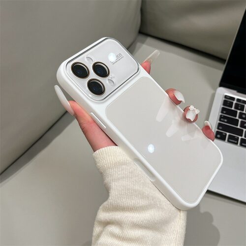 自带镜头膜适用苹果17Pro Max手机壳女新款iPhone16Pro高级感钢化玻璃15pm全包防摔14简约纯色13超好看保护壳