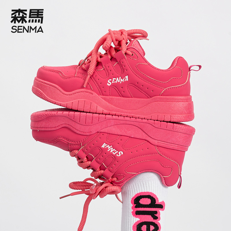 SENMA/森马厚底百搭板鞋女面包鞋