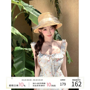 天鹅er 【爱神花海】夏季法式甜美碎花时尚连衣裙E26Q20146