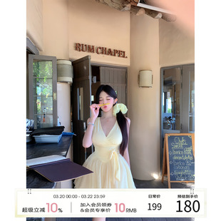 天鹅er 【与纱共舞】显瘦气质轻奢小众连衣裙E25Q10545