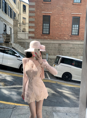 天鹅er 夏季法式性感小众纯欲连衣裙E25Q10599