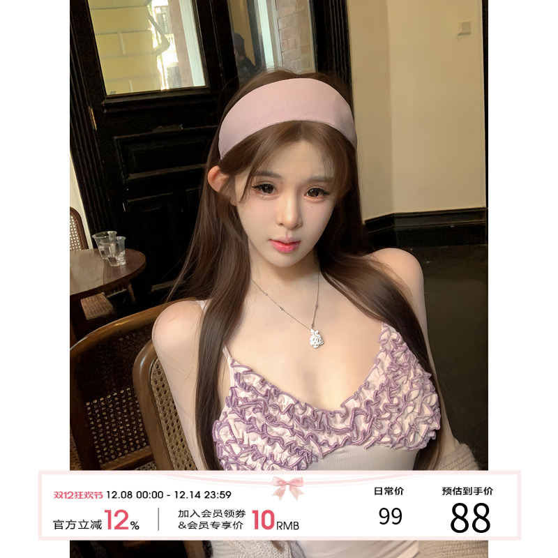 天鹅er 【紫丁香】气质外穿性感百搭连衣裙E25Q10054+E25N10208