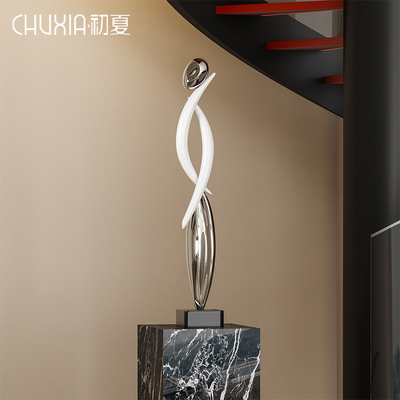 轻奢抽象艺术雕塑摆件玄关壁龛