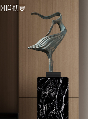 抽象舞者人物雕塑摆件现代艺术