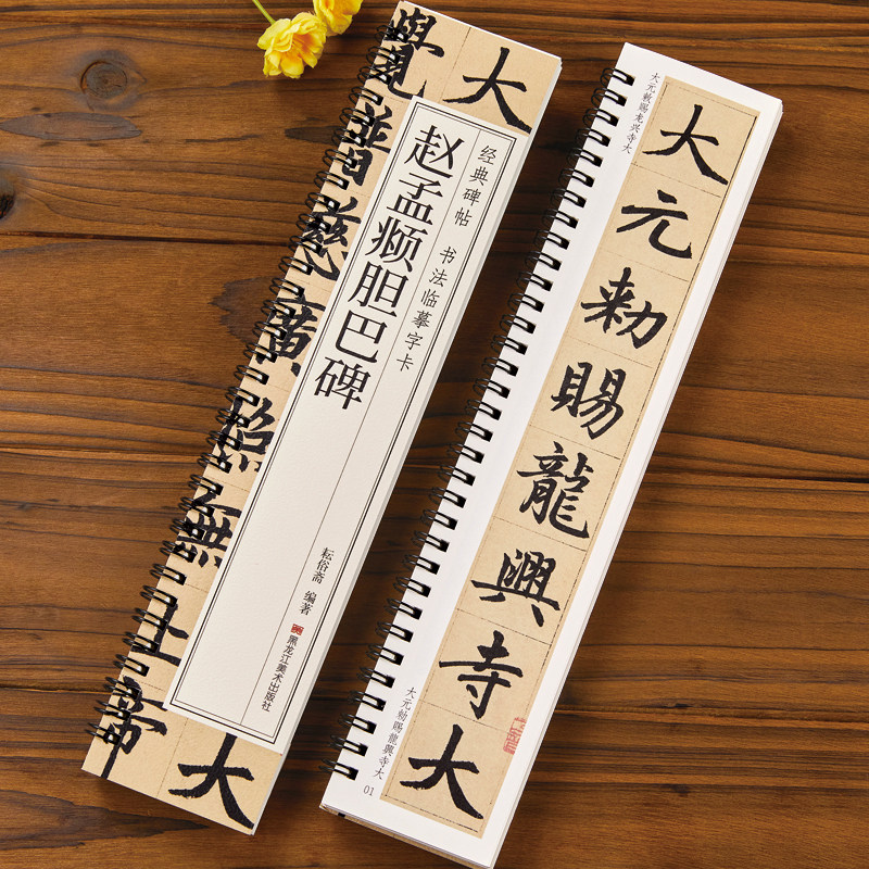 赵孟俯胆巴碑楷书毛笔书法字帖元代赵孟頫赵体经典碑帖书法临摹字卡原帖原大版行楷字帖近距离临帖卡附简体旁注 行楷 黑龙江美术