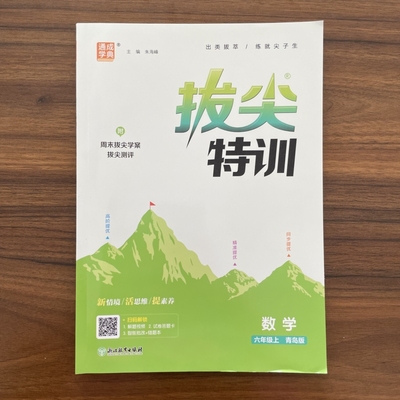 2025秋拔尖特训六年级上册数学青岛版六三制 小学6年级上册数学QD版 同步训练练习册尖子生学霸作业课时作业课堂笔记 通城学典