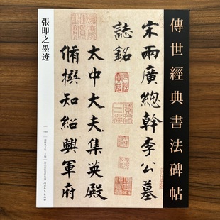 张即之墨迹传世经典书法碑帖140毛笔字帖楷书行书临摹范本飞白大字杜甫诗帖名家尺牍高清字帖河北教育出版社