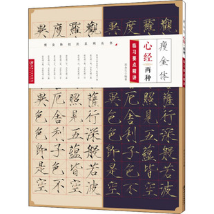 临摹作品赏析书法技巧集字 小字版 邱金生基本笔画讲解逐字讲解大字版 瘦金体心经两种 江西美术出版 临习要点精讲 社