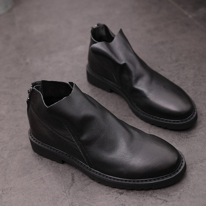 England cowhide Bootie man Riding boots genuine leather Soft surface Chelsea Boots fashion zipper Bootsin the Men's Shoes, Boots  category - from Buy2taobao.com to provide professional Taobao agent buy service