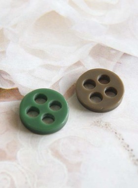 11mm四孔绿色浅咖啡色钮扣衬衣纽扣胶纽服装辅料扣子