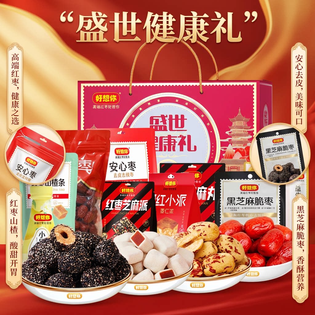 好想你去皮红枣礼盒2258g送礼