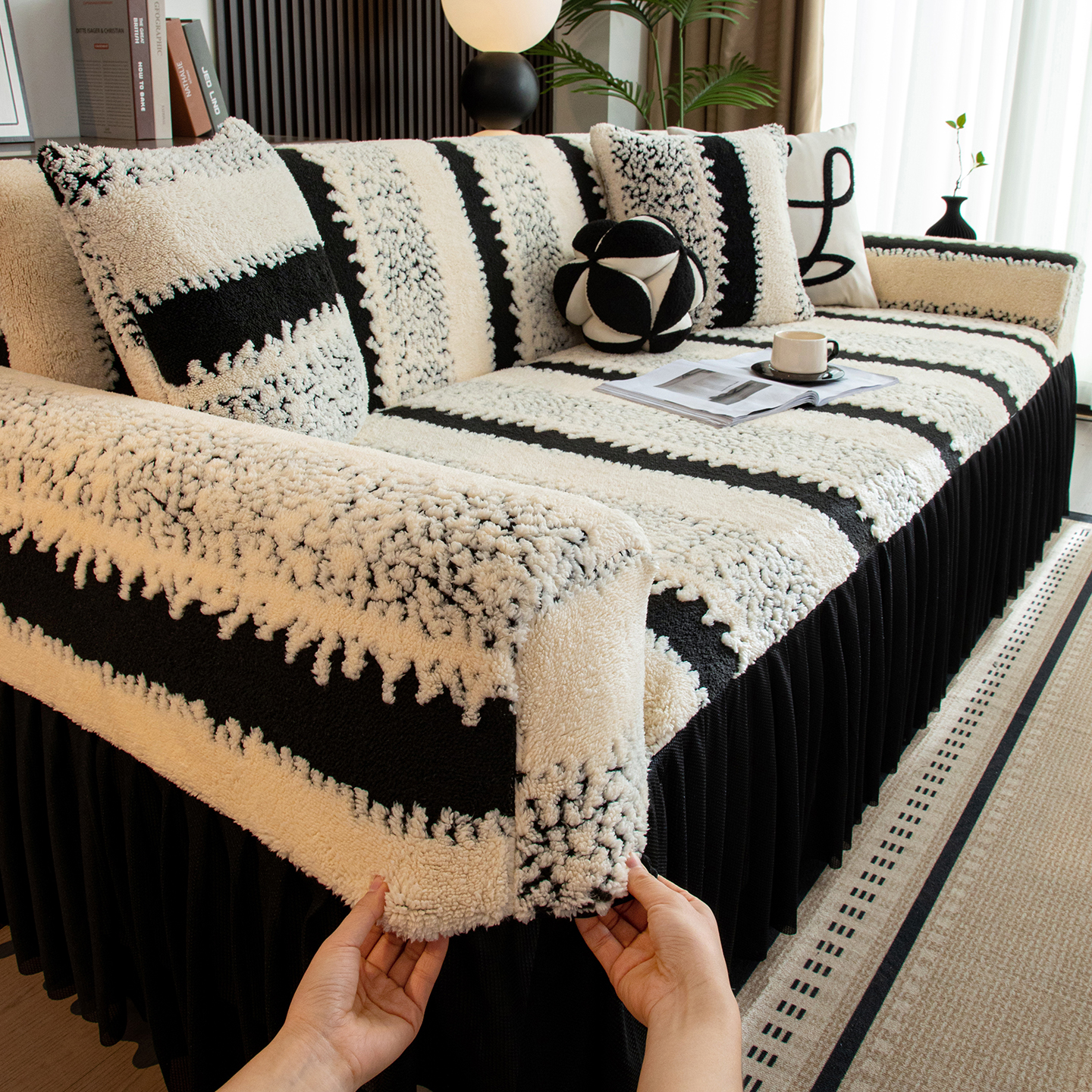 秋冬全包防猫抓高级感沙发套罩