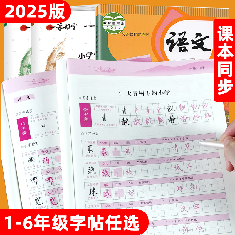 同步练字帖一二三四五六年级上册