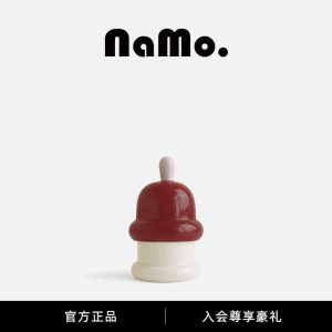纳茉|小雪屋系列棉棒收纳罐牙线 线罐节日装饰品陶瓷可爱牙签盒家