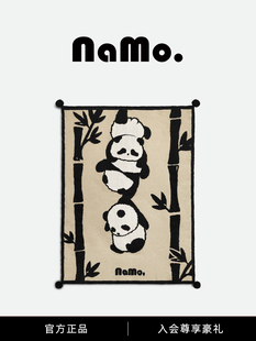 纳茉|熊猫团团系列半边绒空调毛毯客厅沙发毯子春夏午睡披肩盖毯