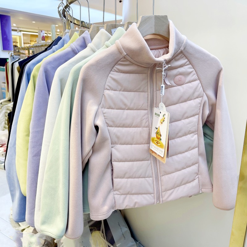 猫有范8858男女儿童装青少年冬款羊毛棉服立领加厚外套保暖云感衣