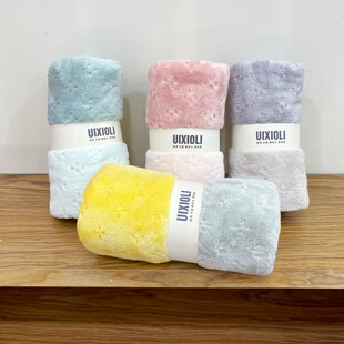 未小里双层加厚成人洗脸毛巾比纯棉吸水柔软不掉毛家用情侣毛巾