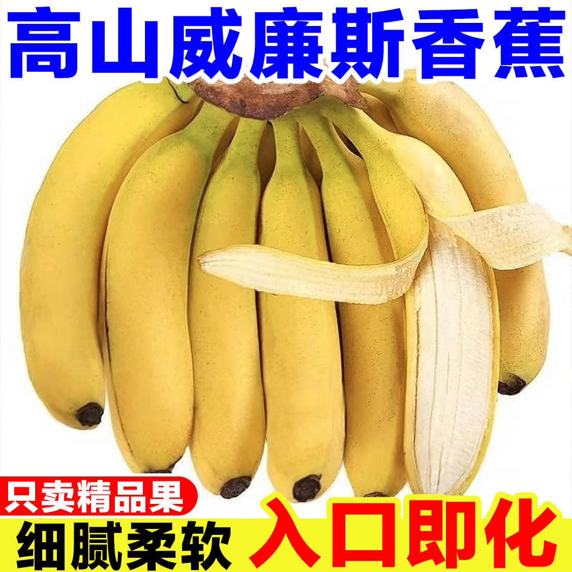 广西威廉斯香蕉应季新鲜水果自然熟大香蕉banana非小米蕉软糯香甜
