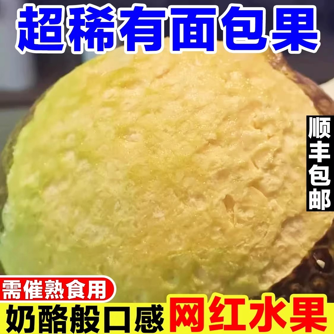 稀有面包果鲜果当季现摘猴面包果新鲜罕见热带水果网红面包树果实