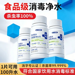 饮用水净水片野外生存消毒片户外净化水药片水井水消毒粉漂白食用