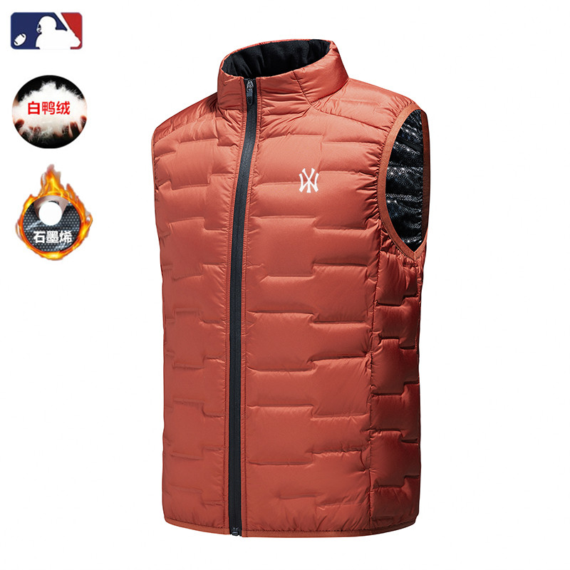 品牌直销中年内搭白鸭绒羽绒马甲