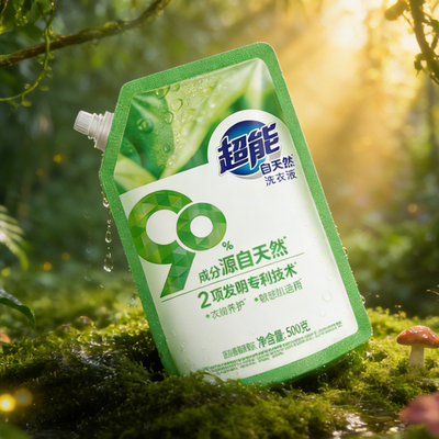 超能洗衣液自天然家用500g洁净养护修护天然温和敏感肌适用正品JF