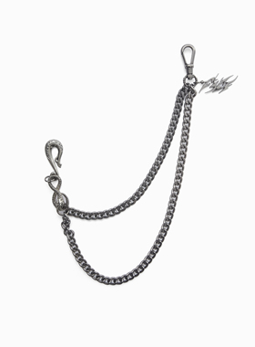 【王以太同款】ROLLING MONEY 25SS‘金蛇衔财’ 作旧亚文化裤链