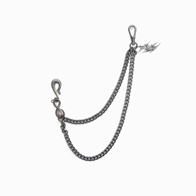 【王以太同款】ROLLING MONEY 25SS‘金蛇衔财’ 作旧亚文化裤链