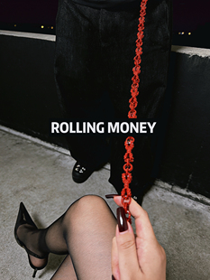 ROLLING MONEY 26SW重工电镀金刚杵裤链男女亚比腰链嘻哈说唱链条