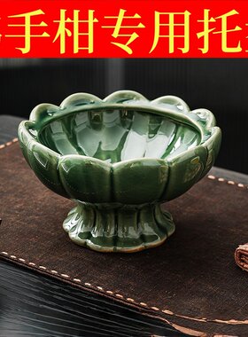 陶瓷佛手柑托盘莲花造型苔藓花盆水培陶瓷观景盆陶瓷花盆水果盘