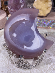 蓝色啵啵雪景月亮 6.3cm 星空爆闪 哇塞