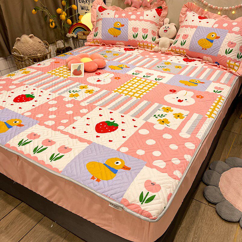 加厚夹棉床笠单件纯棉床罩儿童席梦思床垫保护套全包防尘套罩夏季,床上用品,床笠,淘宝优惠券,粉丝福利购,淘宝优惠卷