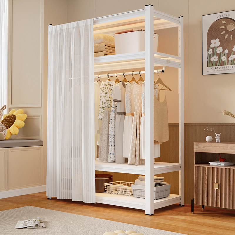 货架衣柜2026新款爆款长挂衣卧室家用简易钢架结实耐用金属置物架