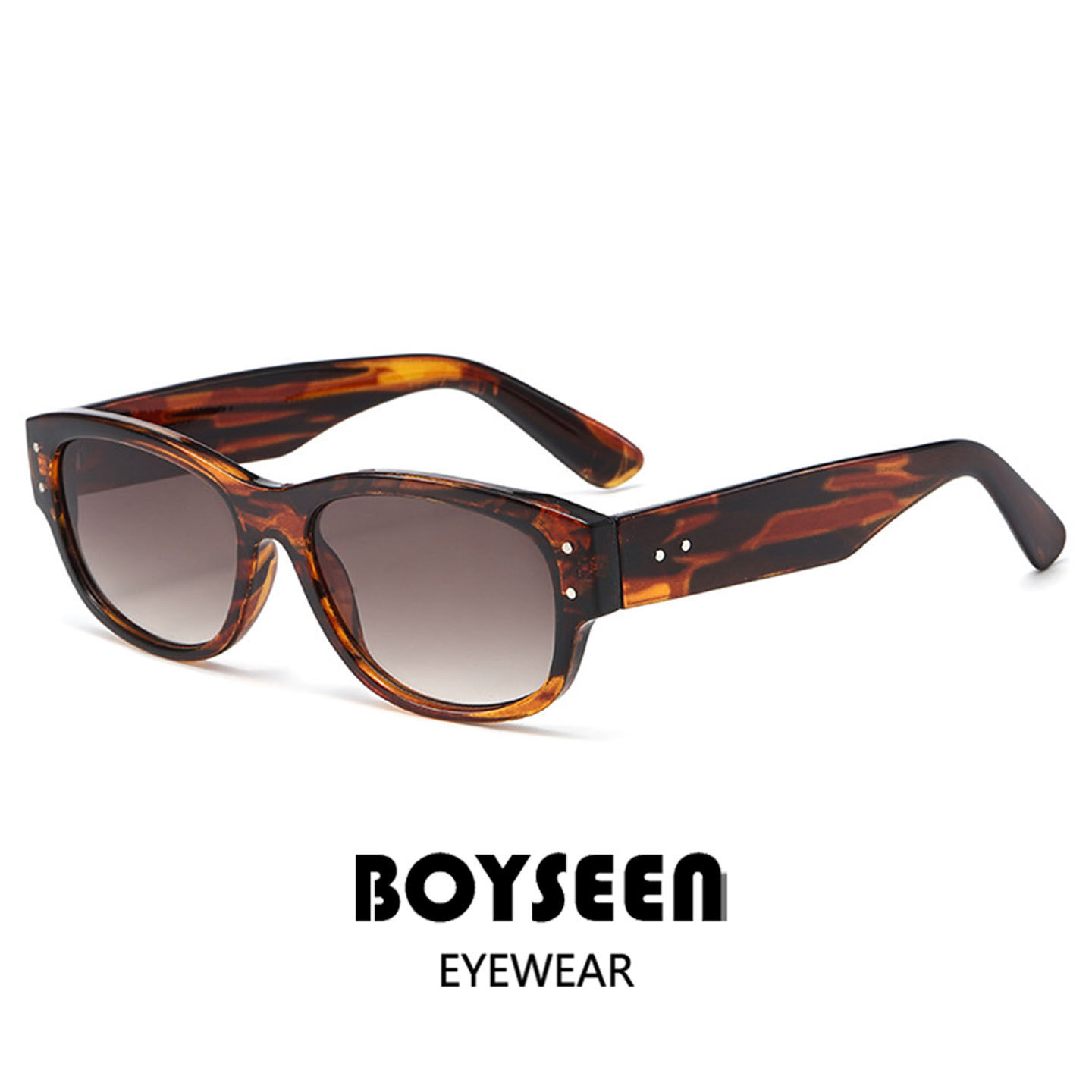 2026跨境新款复古木纹墨镜男女可配度数太阳镜欧美时尚豹纹墨镜