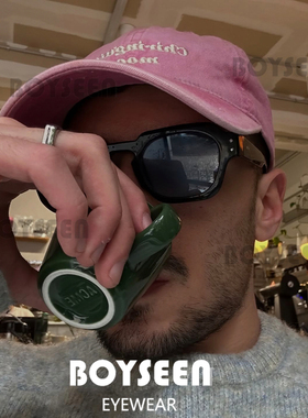 美式潮牌嘻哈风粗框墨镜男