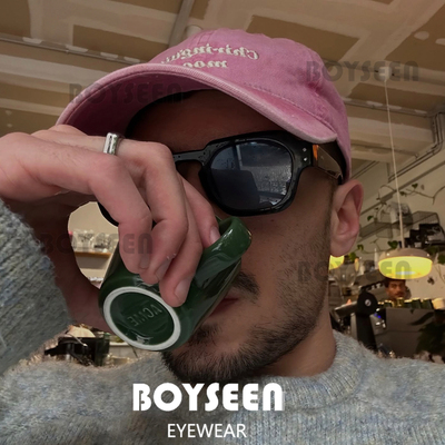 美式潮牌嘻哈风粗框墨镜男