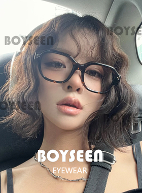 韩版多边形豹纹大框眼镜女可配度数夏日氛围感时髦度假防晒墨镜