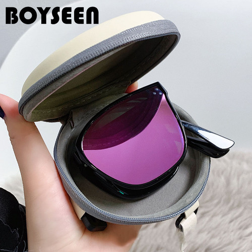 韩版小红书折叠便携墨镜UV400