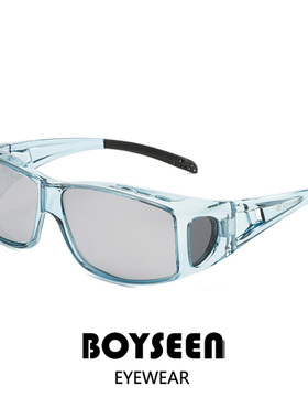 城市机能风银色运动眼镜男女