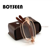 阅读眼镜配盒女款 高度数折叠老花镜高清正品 老光眼镜中老年便携式