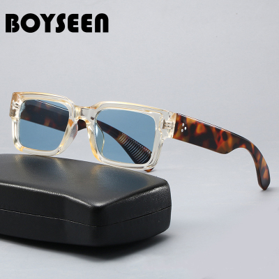 高级小框多巴胺色沙滩太阳镜男女