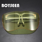 防风眼镜大镜片防飞沫防尘眼镜车间防尘面罩男女通用电焊高清镜片