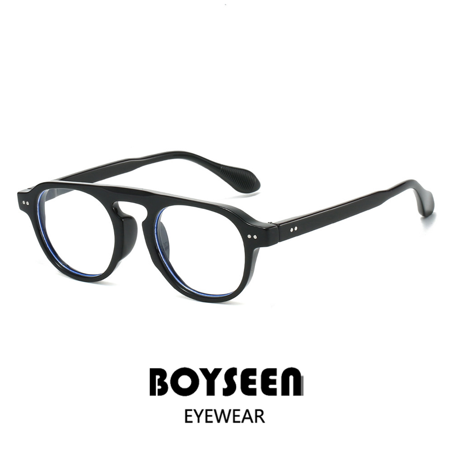 韩国潮牌飞行员太阳镜男可配度数高级玳瑁框眼镜休闲复古眼镜框