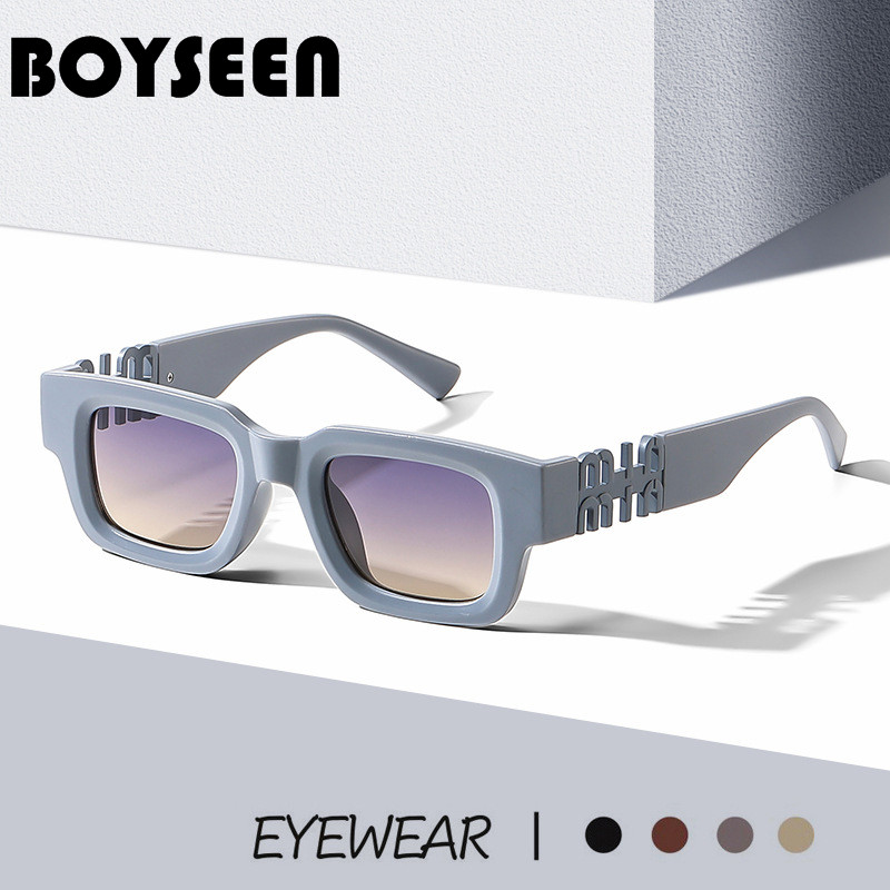 马卡龙渐变色墨镜女小框方形