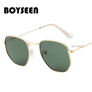 韩版金属多边形墨镜男复古小框太阳镜女防紫外线UV400可配近视