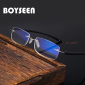 超轻无边框老花镜TR90防蓝光老花眼镜金属斯文老年人老光眼镜