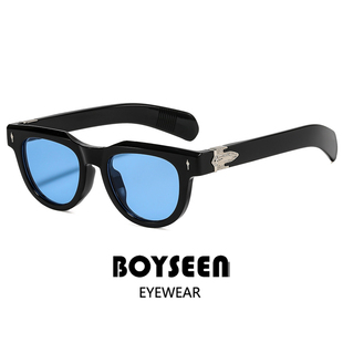 韩国潮牌男士粗框墨镜可配近视休闲穿搭防晒太阳镜UV400旅游海边