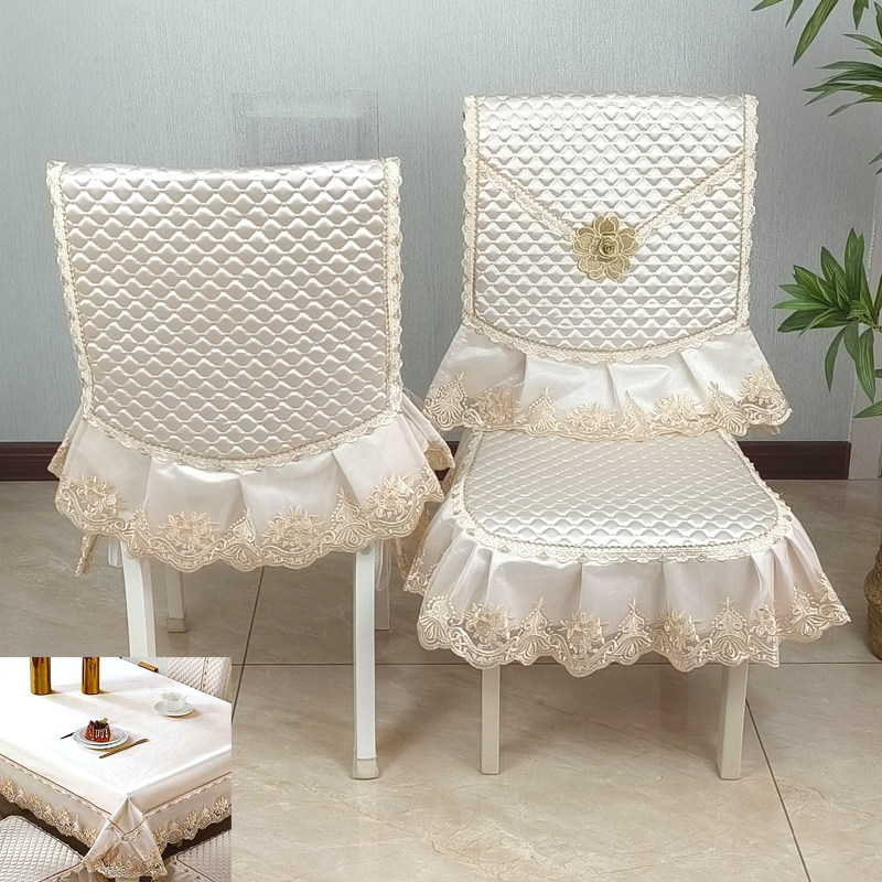 新款中式餐桌椅子套罩通用凳子椅垫坐垫套罩简约餐桌布布艺长方形