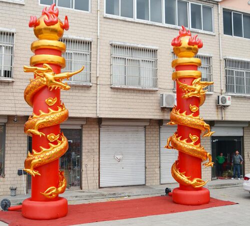 开业庆典气球柯义火龙柱
