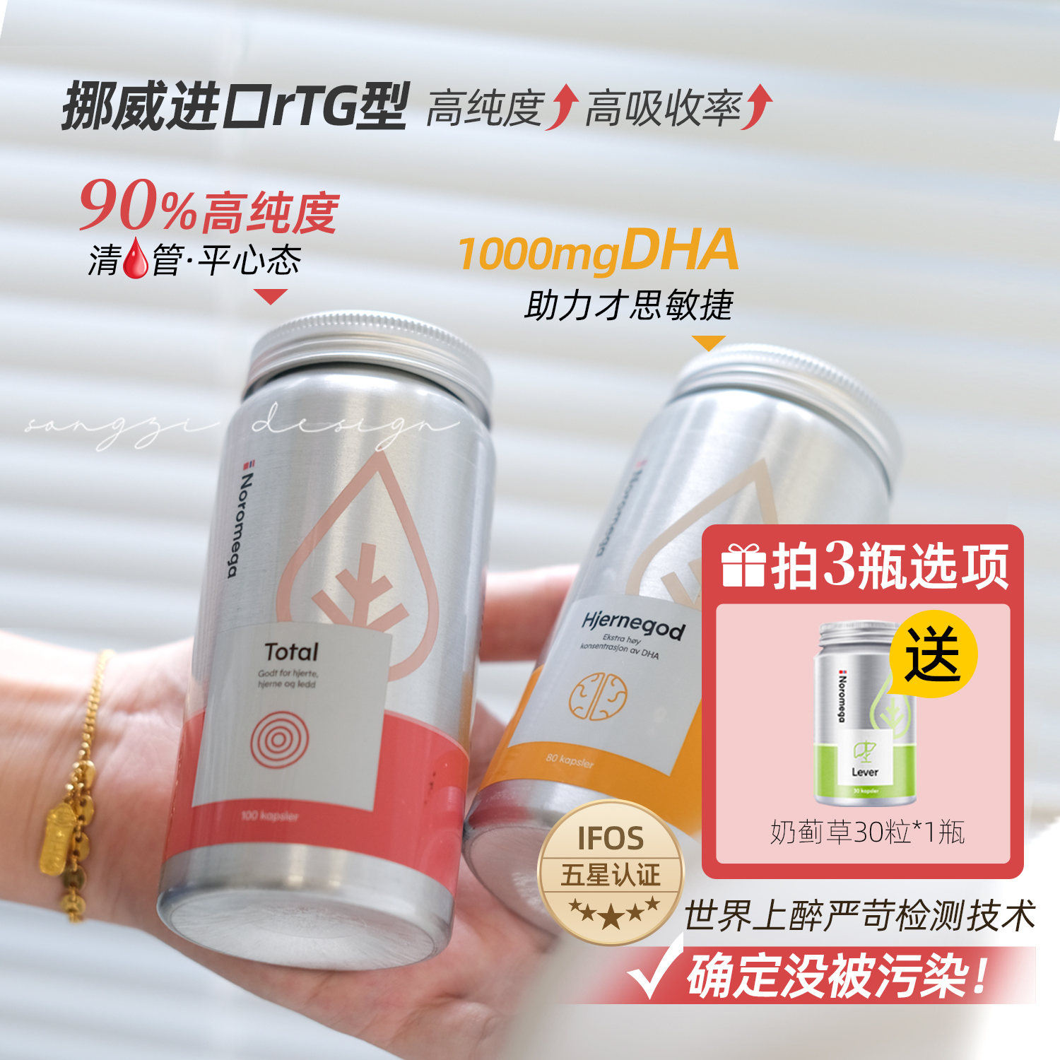 Noromega鱼油高纯度双效深海鱼油